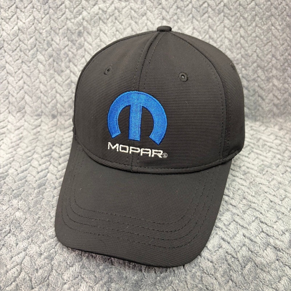 H3 Headwear Mopar Logo Adjustable OSFM Black Embroidered Baseball Hat
